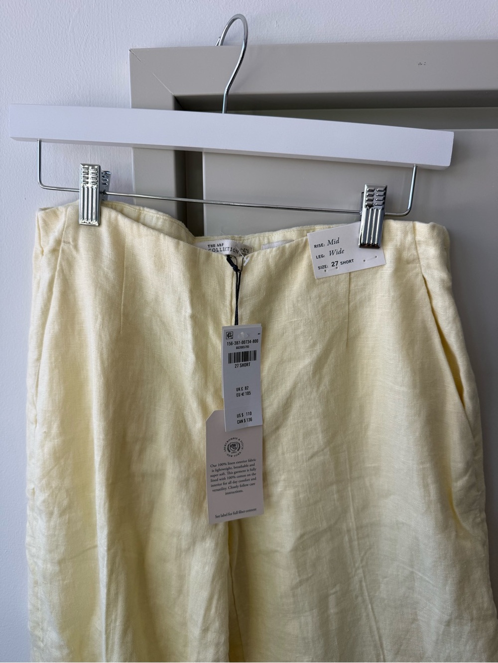 Abercrombie Linen Tailored Ultra Wide Leg Pant - Picture 3 of 4